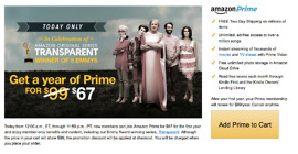 amazon prime discount