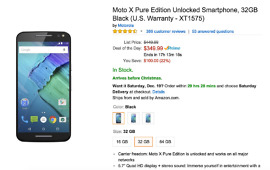 moto x pure amazon deal