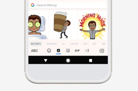 bitmoji stickers gboard