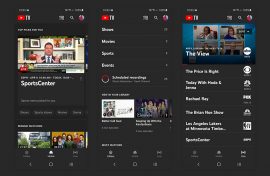 YouTube TV Dark Theme